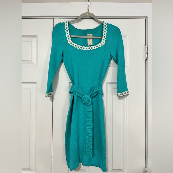Jennifer Roberts Teal Interview Dress - Picture 2 of 5